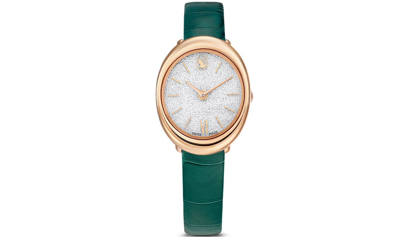 SWAROVSKI 5717536 Orologio Imber Verde Finitura in tono oro rosa