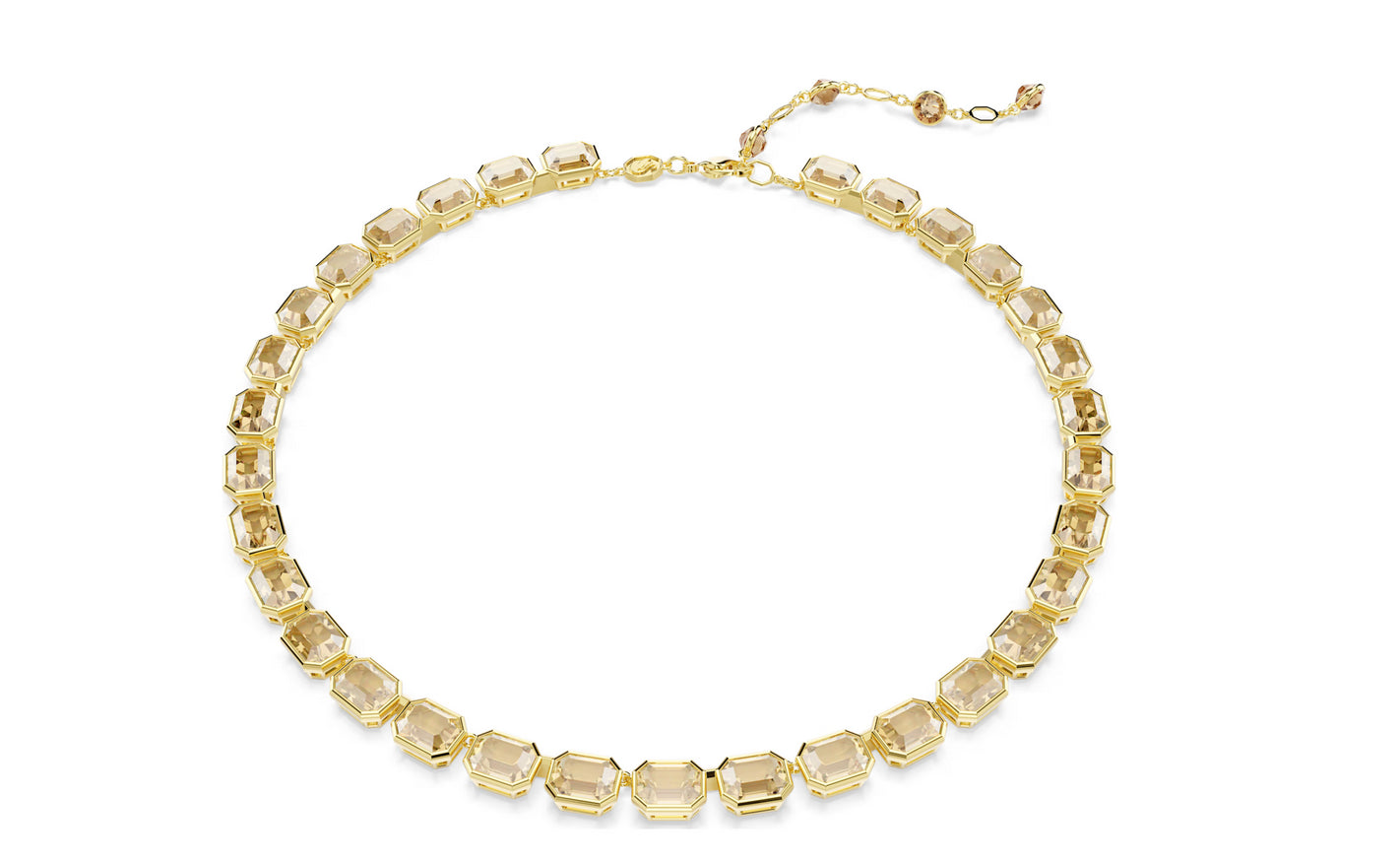 SWAROVSKI 5718674 Collana Tennis Millenia Taglio ottagonale Giallo