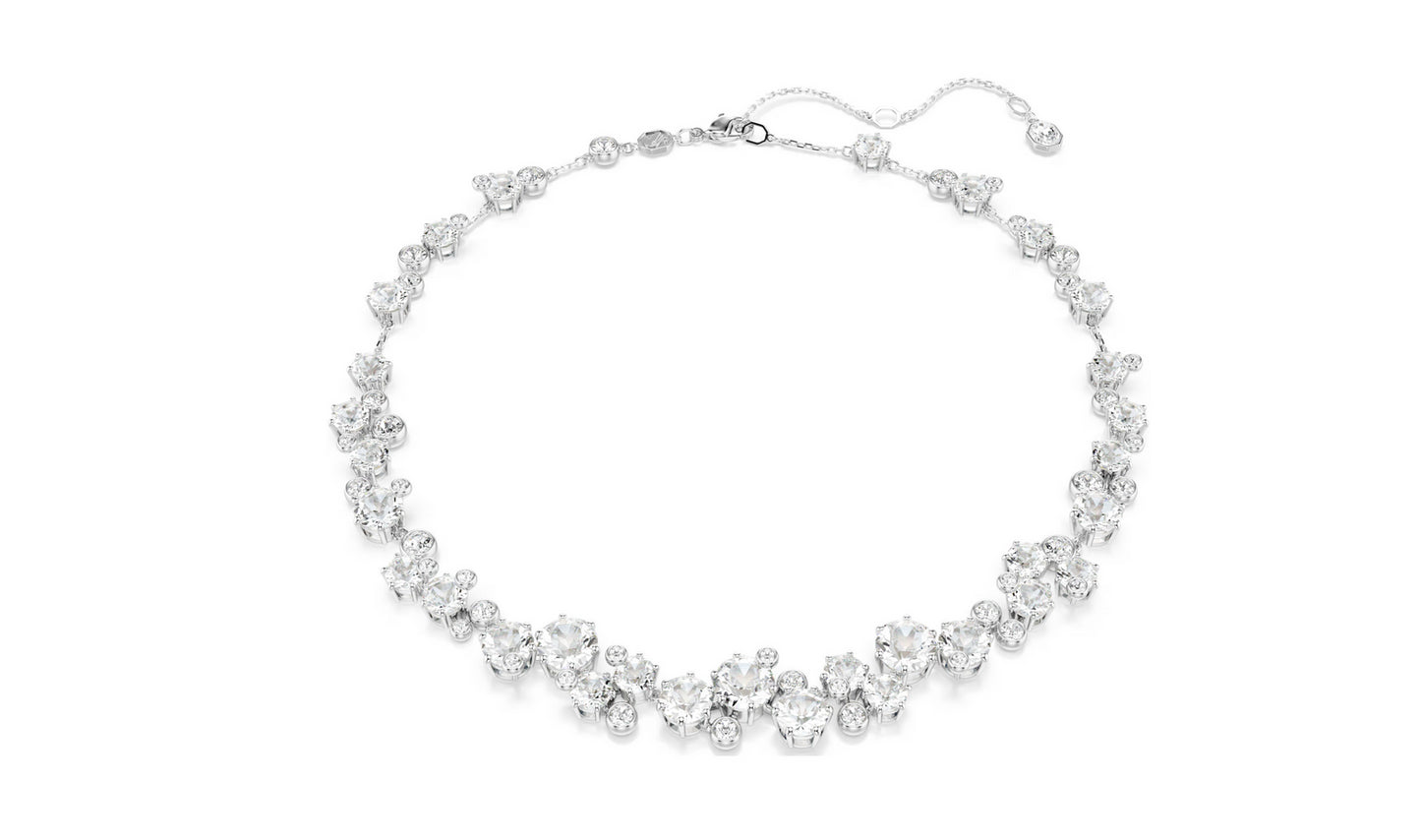 SWAROVSKI 5722472 Collana Constella Taglio Round Bianca Placcato rodio