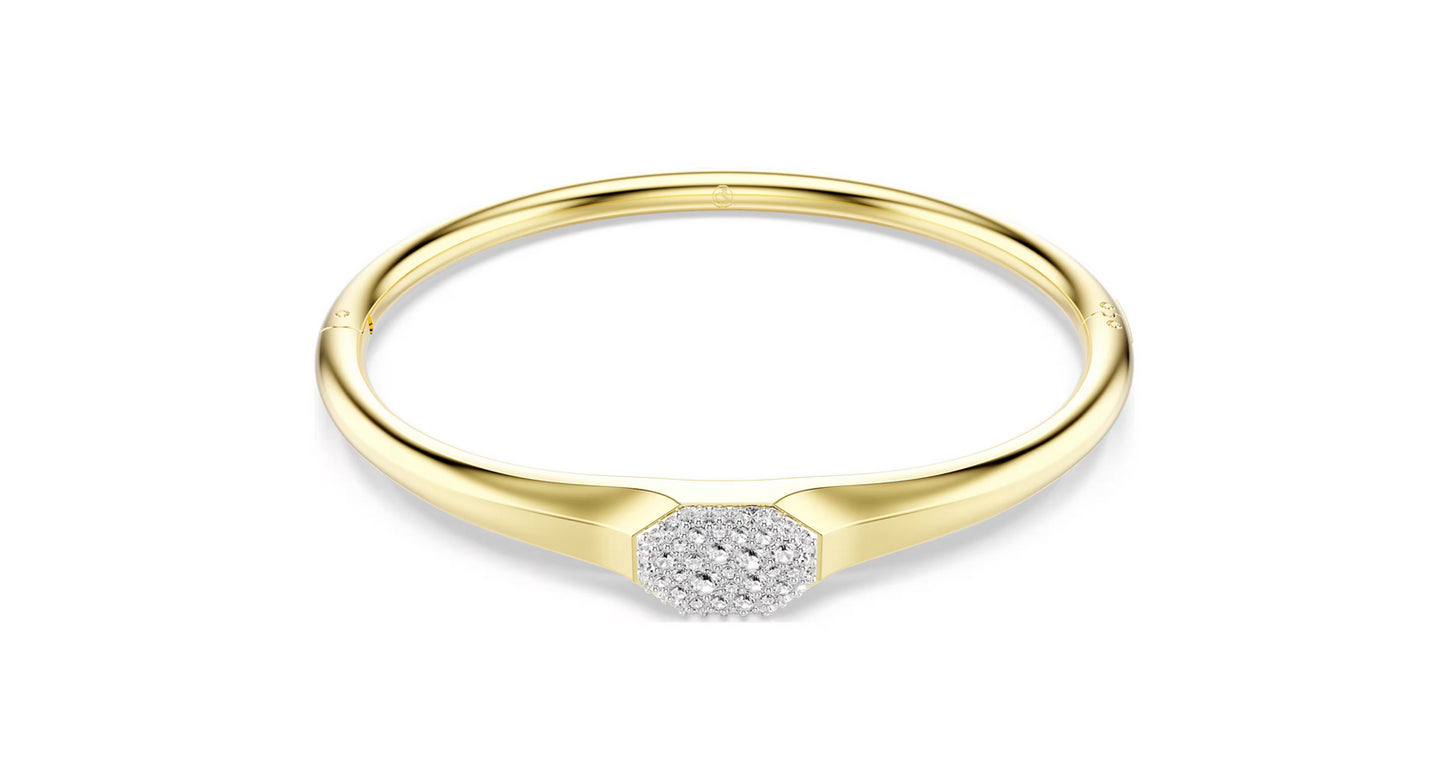 SWAROVSKI5724598 Bracciale rigido Dextera Taglio Round Bianco,Placcato oro Tg L