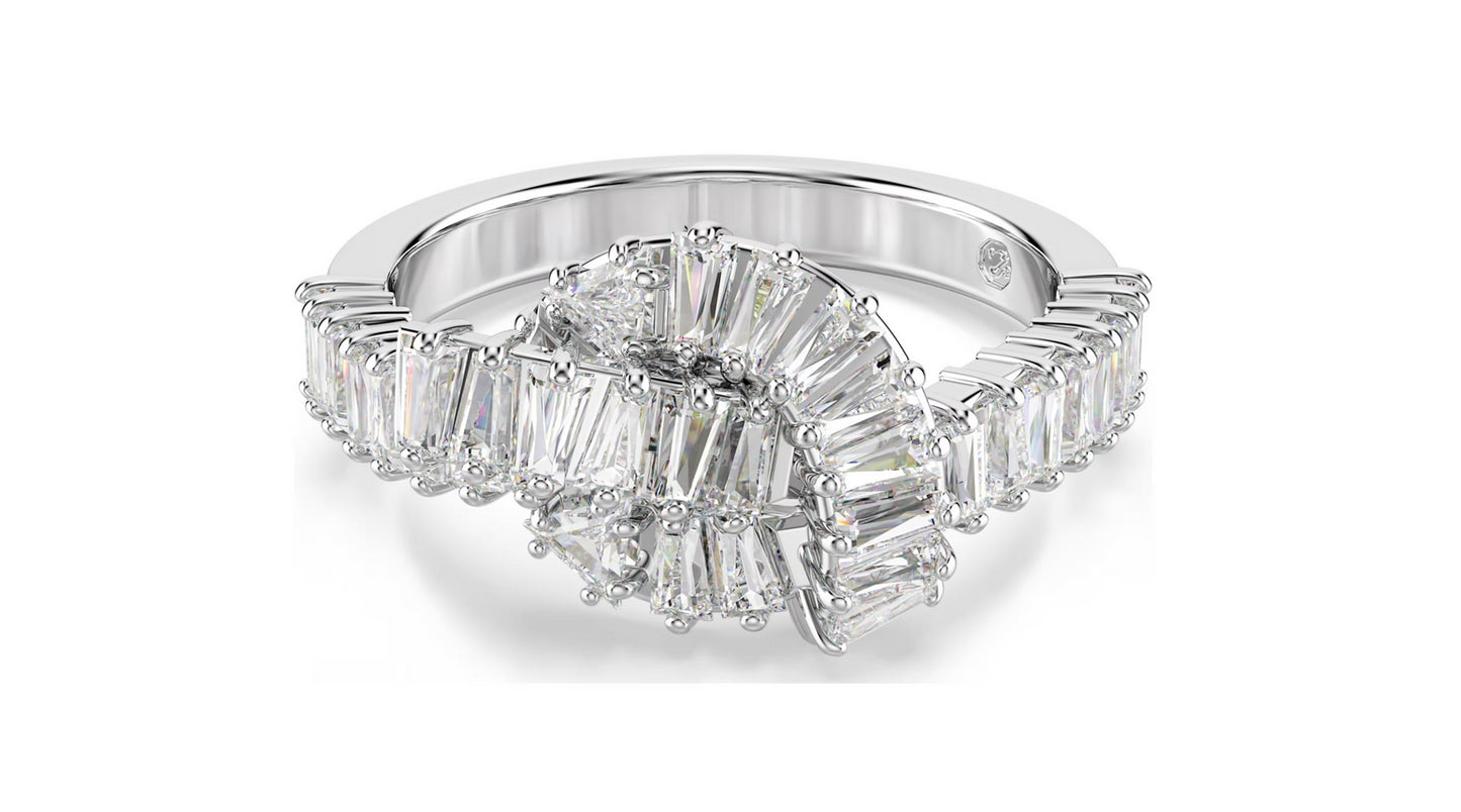 SWAROVSKI 5727116 Anello Matrix Nodo Bianco Taglia 60