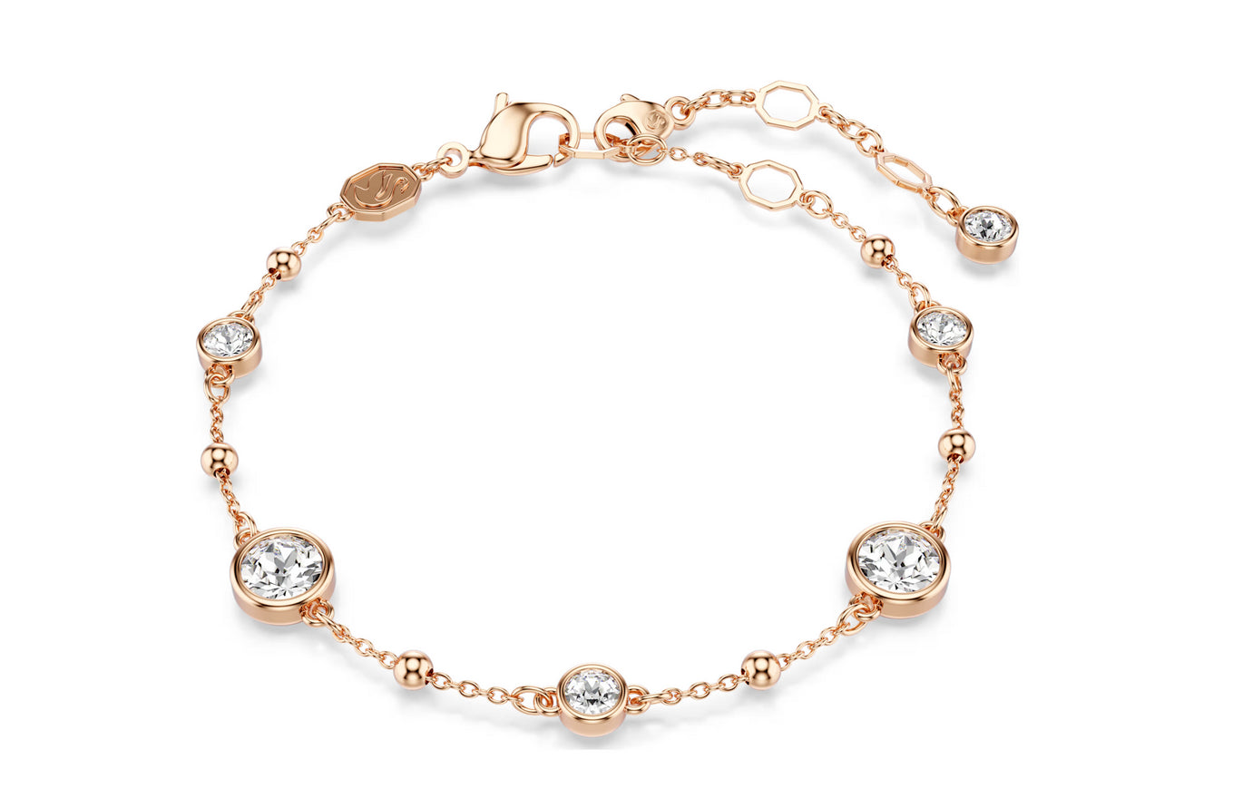 SWAROVSKI 5730677 Braccialetto Imber Taglio Round Bianco