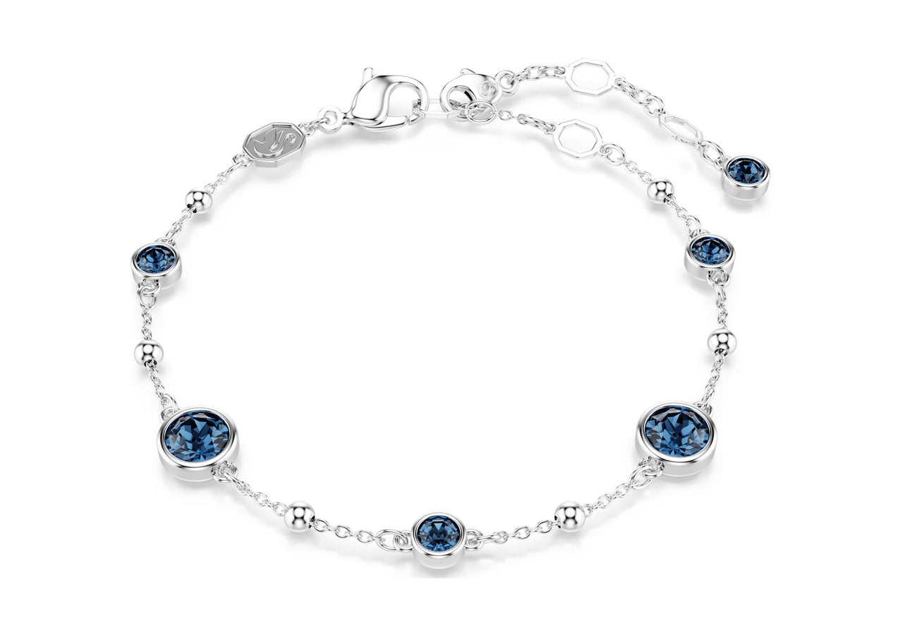 SWAROVSKI 5730679 Braccialetto Imber Taglio Round Blu