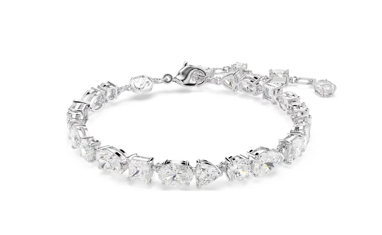 SWAROVSKI 5731959 Braccialetto Mesmera Taglio misto Bianco