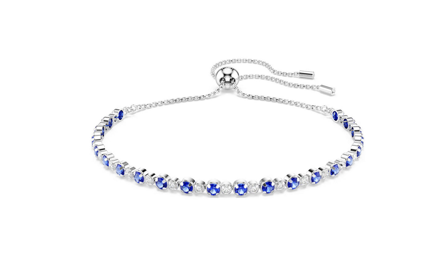Swarovski 5725854 Bracciale Tennis Matrix Tagli arrotondati misti Blu