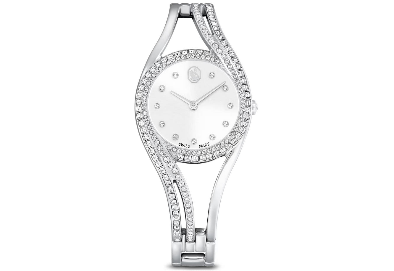 Swarovski 5689432 Orologio bangle Hyperbola Fabbricato in Svizzera argento