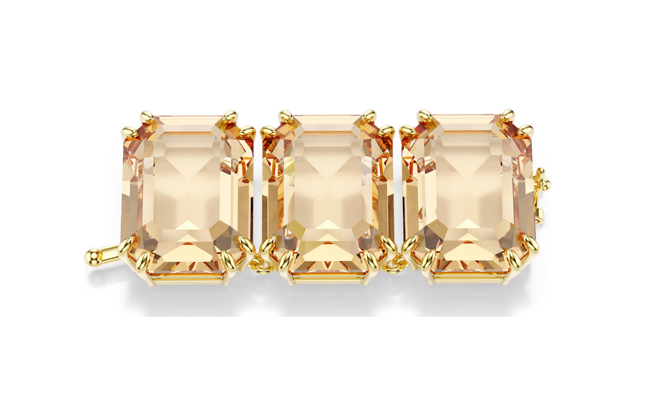 Swarovski 5737004 Extender Millenia Taglio ottagonale Caramello Placcato oro