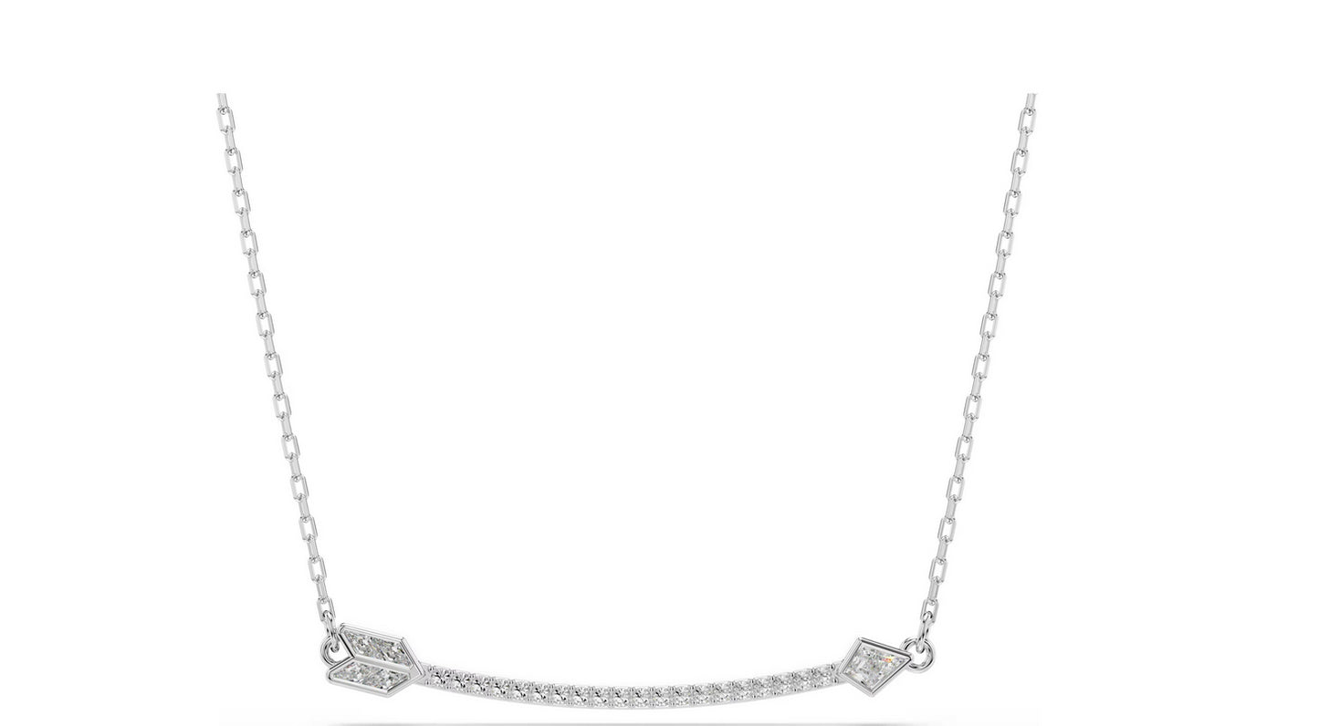 Swarovski 5737293 Pendente Idyllia Taglio misto Freccia Bianco Placcato rodio