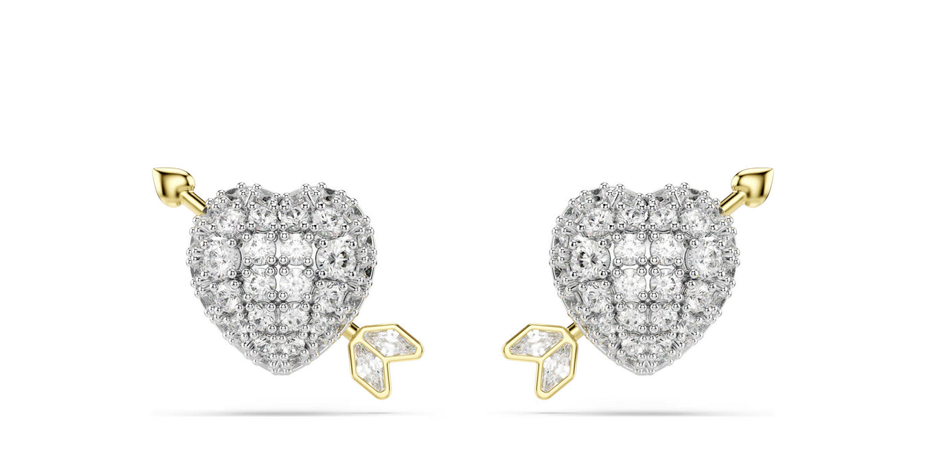 Swarovski 5737298 Orecchini a lobo Idyllia Taglio misto Cuore con freccia