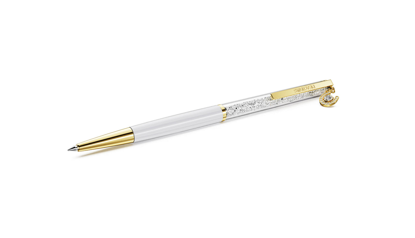 Swarovski 5740699 Penna a sfera Crystalline Ferro Di Cavallo Bianco