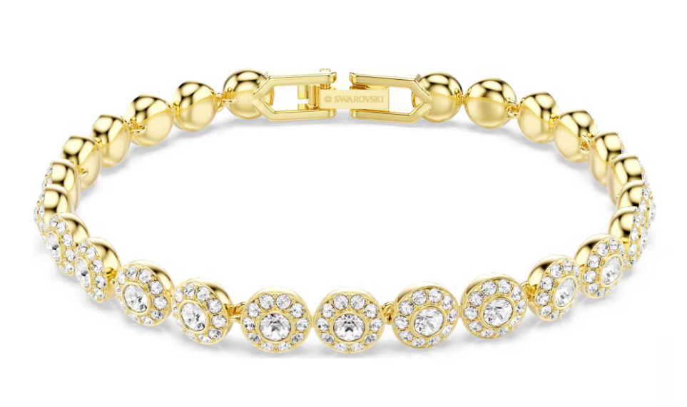 SWAROVSKI 5749386 Braccialetto Una Angelic Bianco Color oro Tg M SW004015
