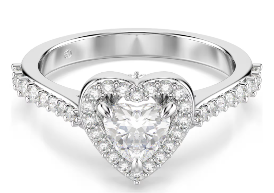 SWAROVSKI 5744045 Anello con motivo Una Angelic Cuore Bianco Tg 58 SW004069