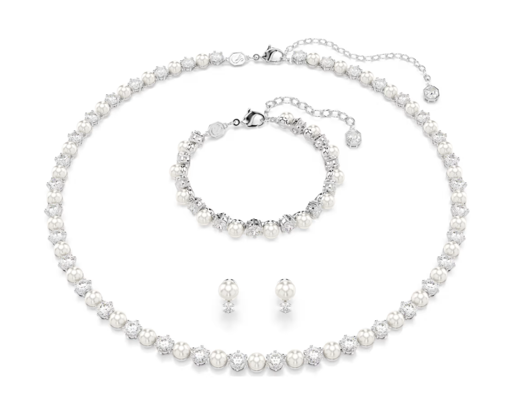 SWAROVSKI 5742040 Set Matrix Crystal Pearl Taglio Round Bianco SW004075