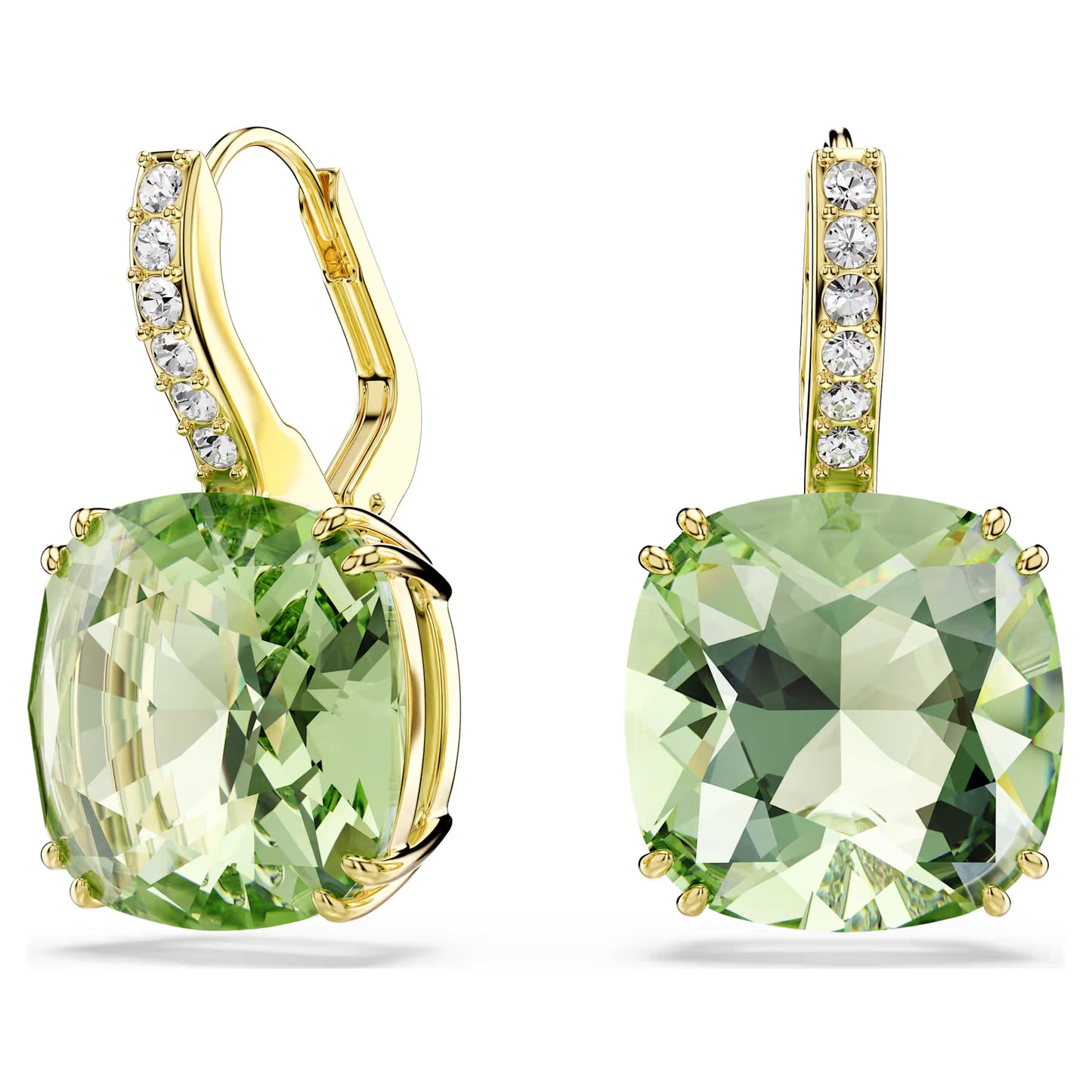 Swarovski 5764822 Orecchini pendenti Millenia Verdi, Finitura oro SW004407
