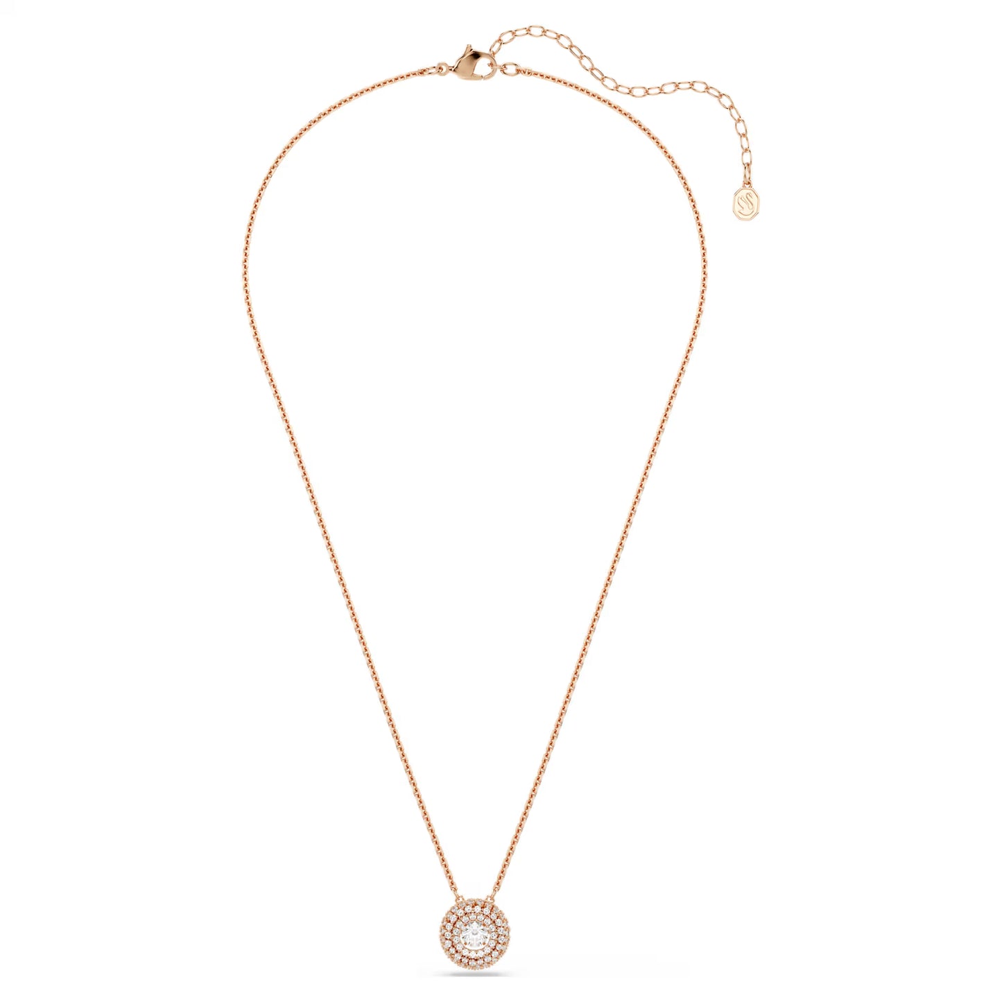 Swarovski 5764190 Pendente Sublima Bianco, Finitura oro rosa SW004406