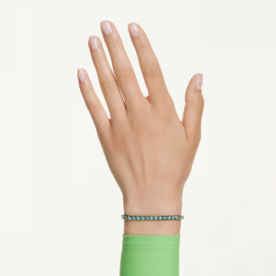 Swarovski 5743447 Bracciale Tennis Matrix Verde taglia M SW004199
