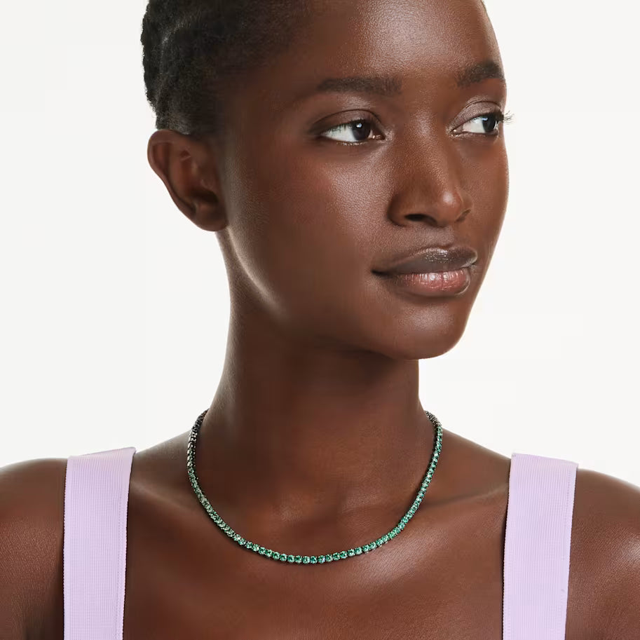 Swarovski 5743471 Collana Tennis Matrix Verde Taglia L SW004184