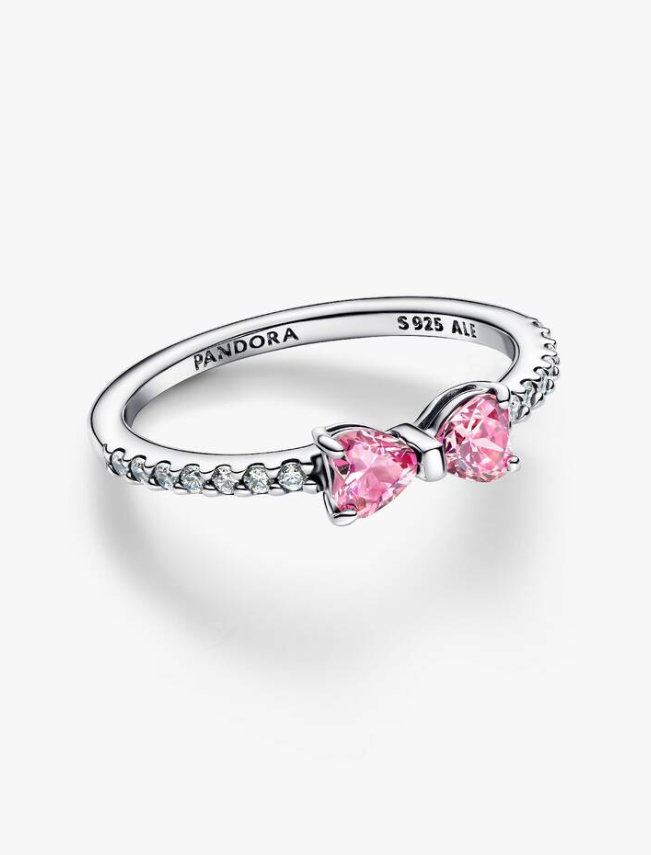 Pandora Anello Fiocco Luminoso Rosa