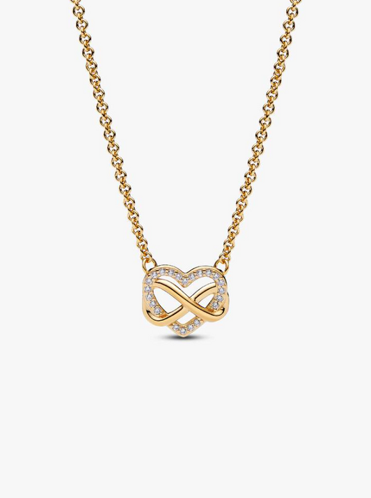 Pandora Collana Cuore Infinito Pietre Luminose