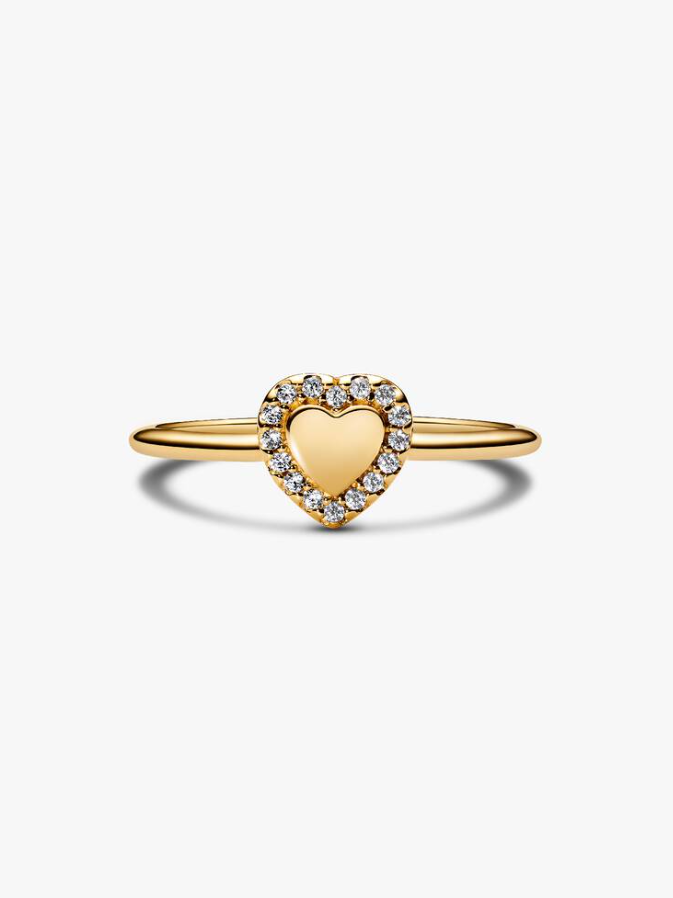 Pandora Anello Cuore e Pavè da incidere