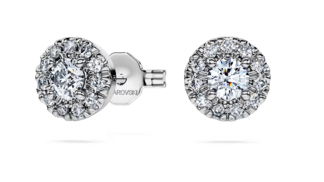 Swarovski Orecchini a lobo halo Eternity