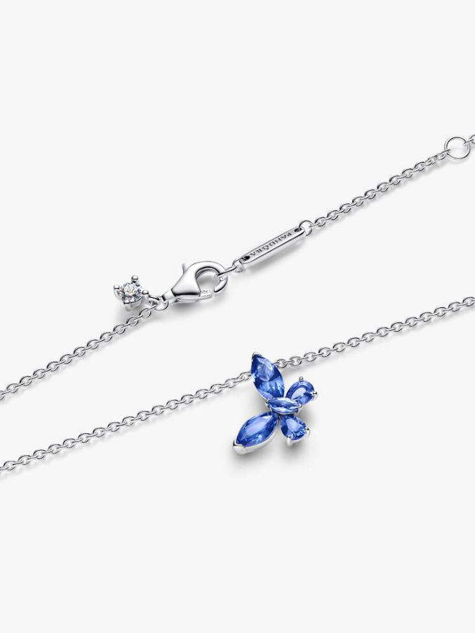 Pandora Collana Farfalla Luminosa Blu