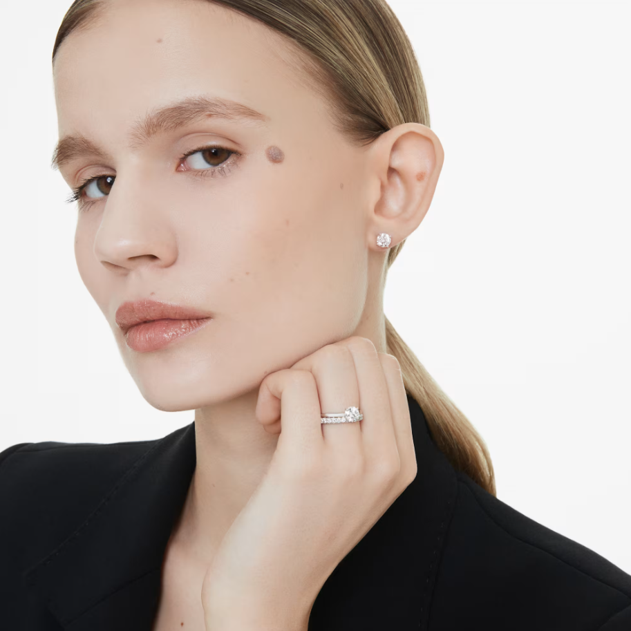 Swarovski 5697800 Ring Eternity Solitaire Rundschliff Größe 50 SW004356