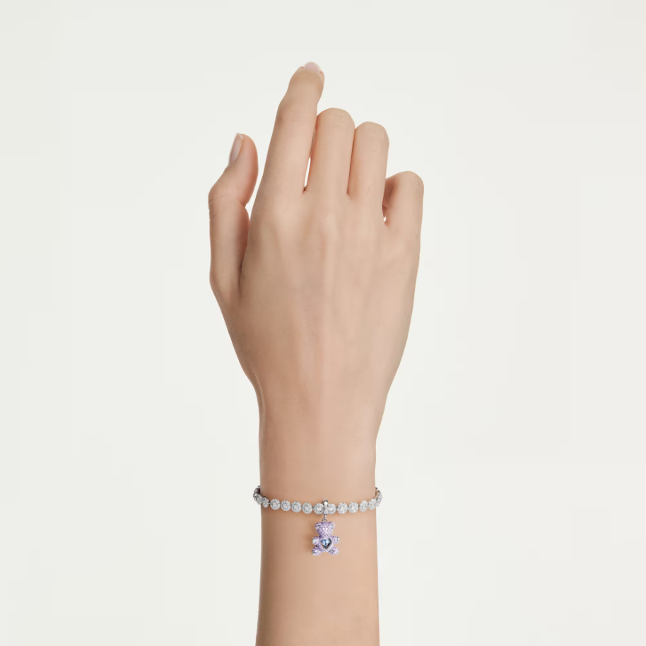 Swarovski 5745610 Charm Idyllia Orsetto, Viola SW004109
