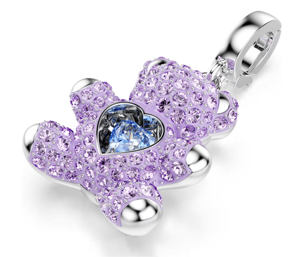 Swarovski 5745610 Charm Idyllia Orsetto, Viola SW004109