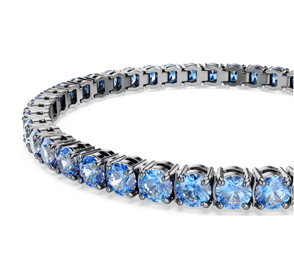 Swarovski 5743440 Matrix Tennisarmband, blau, Größe M SW004195