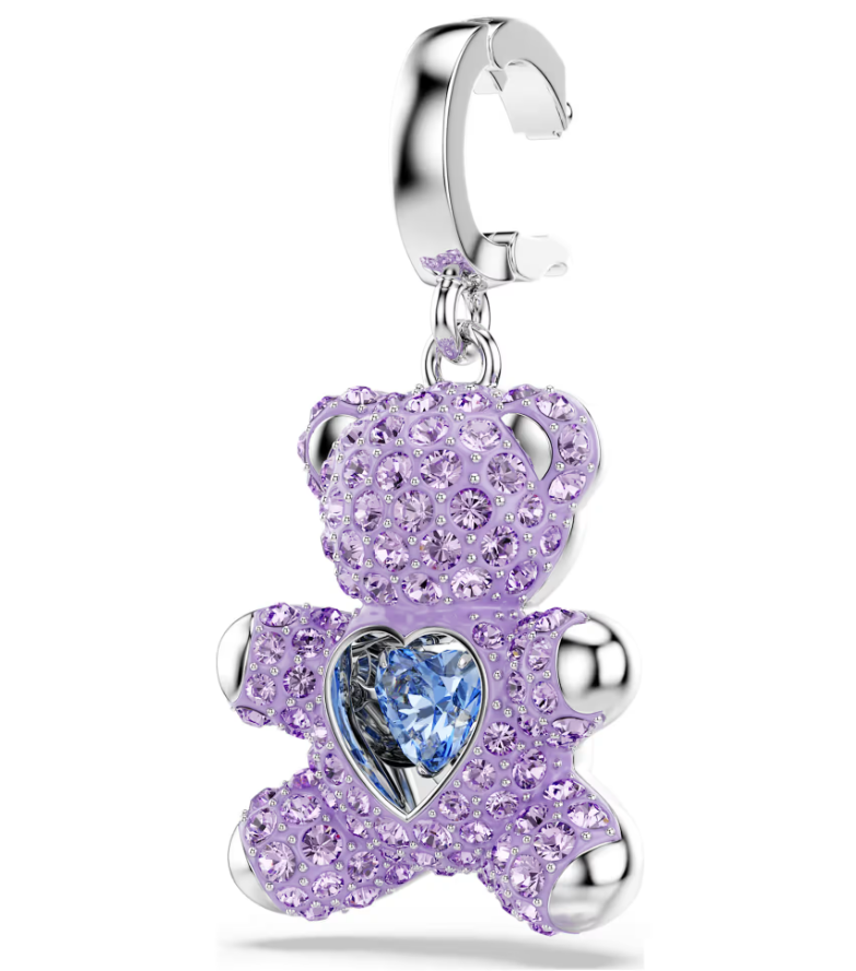 Swarovski 5745610 Charm Idyllia Orsetto, Viola SW004109