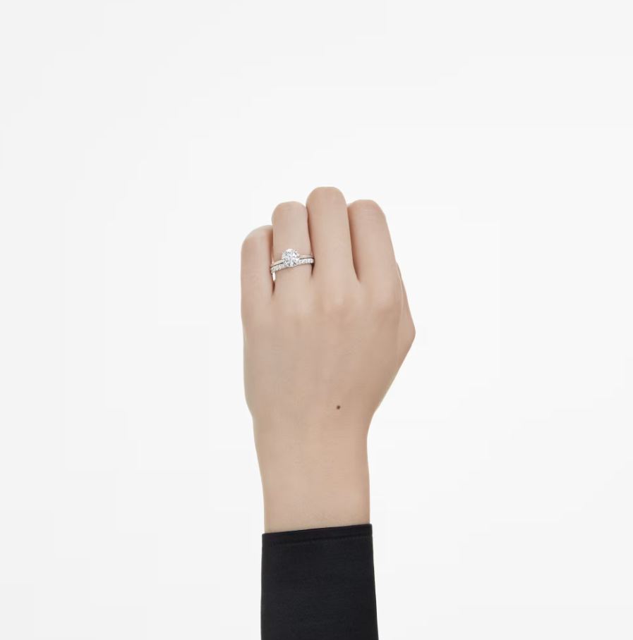 Swarovski 5697800 Ring Eternity Solitaire Rundschliff Größe 50 SW004356
