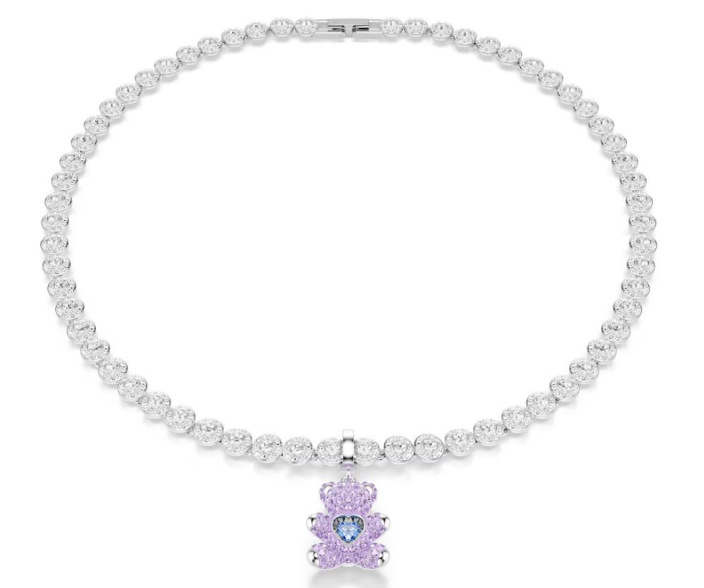 Swarovski 5745610 Charm Idyllia Orsetto, Viola SW004109