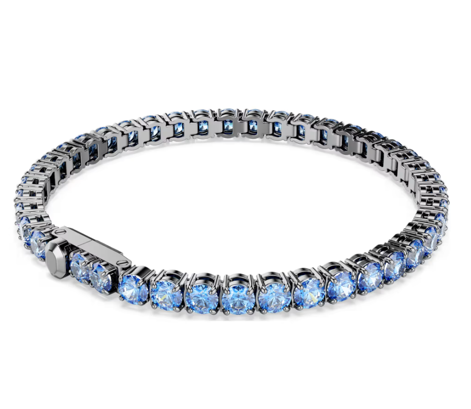 Swarovski 5743440 Matrix Tennisarmband, blau, Größe M SW004195
