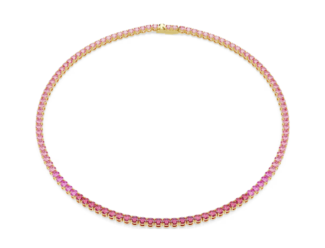 Swarovski 5751762 Collana Tennis Matrix Rosa SW004132