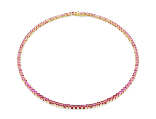 Swarovski 5751762 Collana Tennis Matrix Rosa SW004132