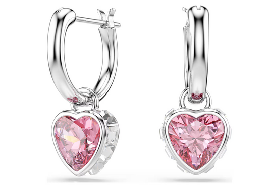 Swarovski 5757814 Orecchini pendenti Chroma Cuore Rosa SW004326