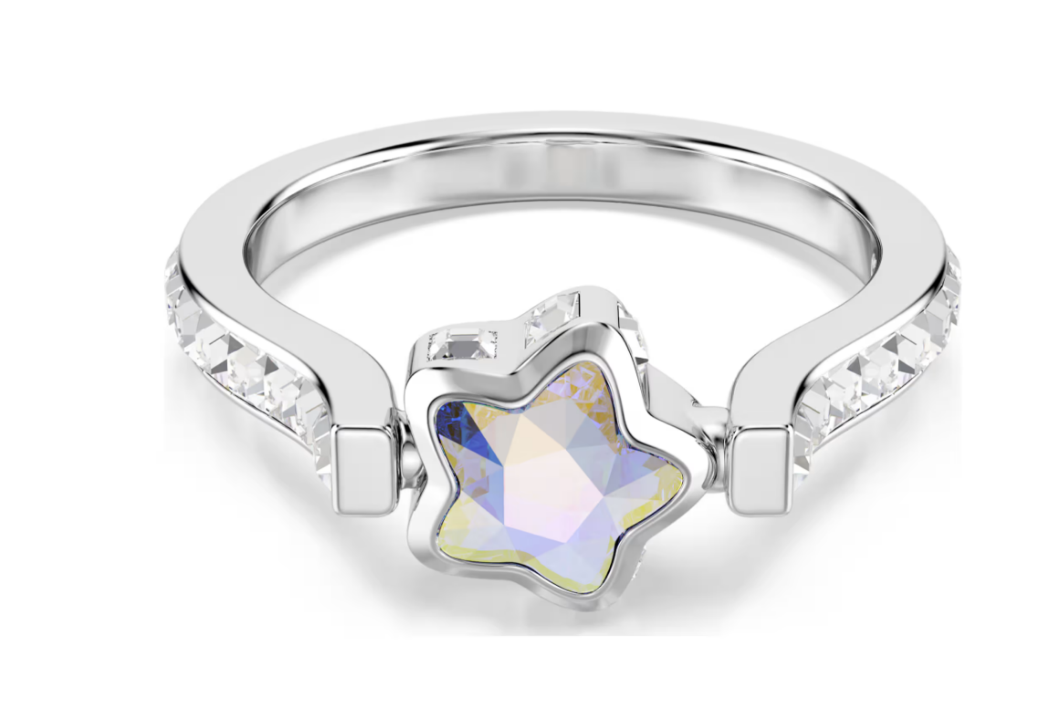 Swarovski 5754173 Anello Chroma  Stella, Bianco Taglia 50 SW004394