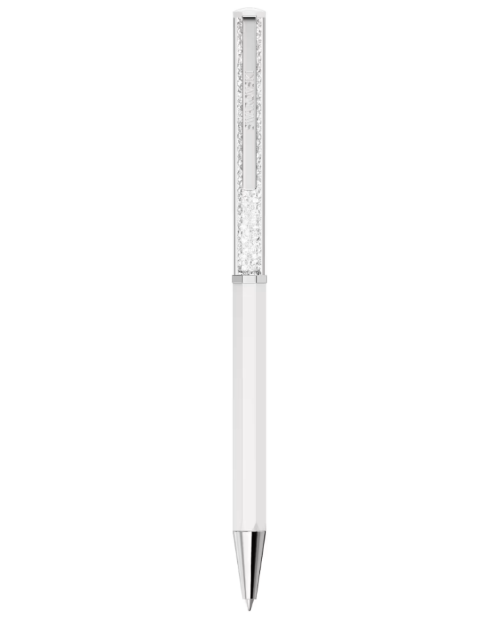 Swarovski 5760217 Penna a sfera Crystalline Laccato bianco, cromato SW004335
