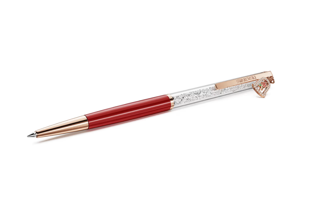Swarovski 5754639 Penna a sfera Crystalline Campana, Laccato rosso SW004312