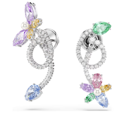 Swarovski 5749190 Orecchini pendenti con orecchino jacket Libellula, fiore SW004096