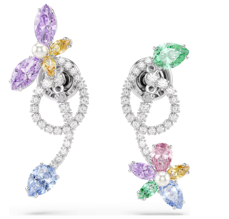 Swarovski 5749190 Orecchini pendenti con orecchino jacket Libellula, fiore SW004096