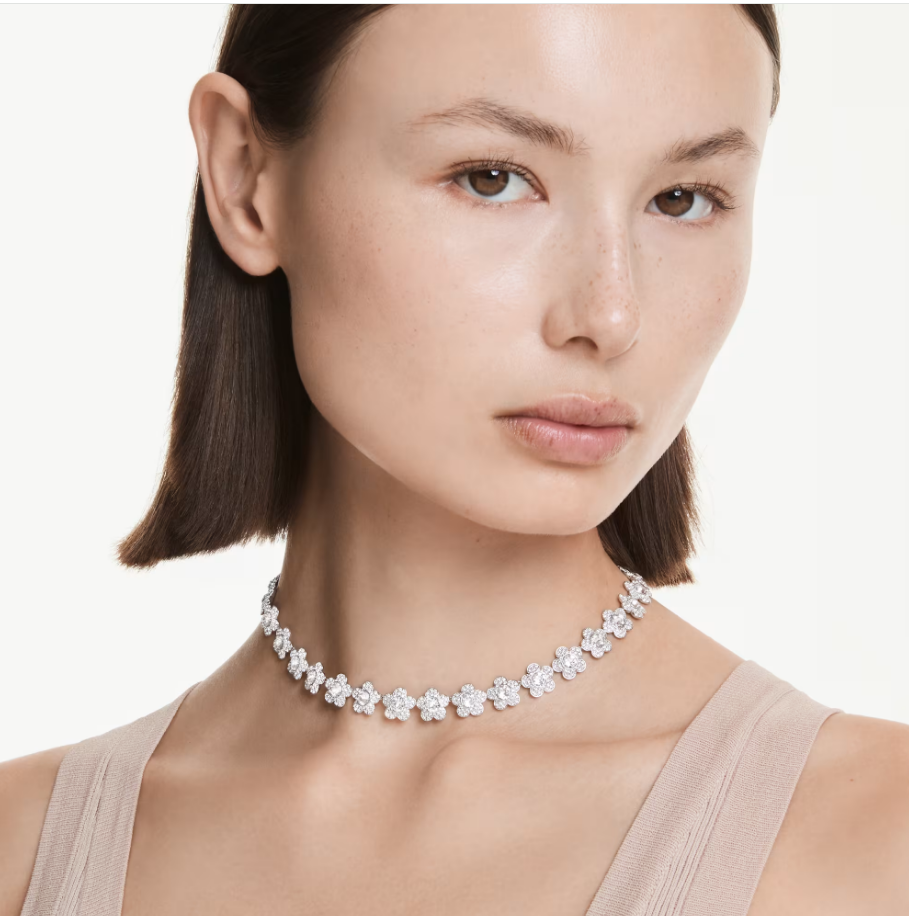 Swarovski 5749179 Collana Ariana Grande  Fiore, Bianca SW004113