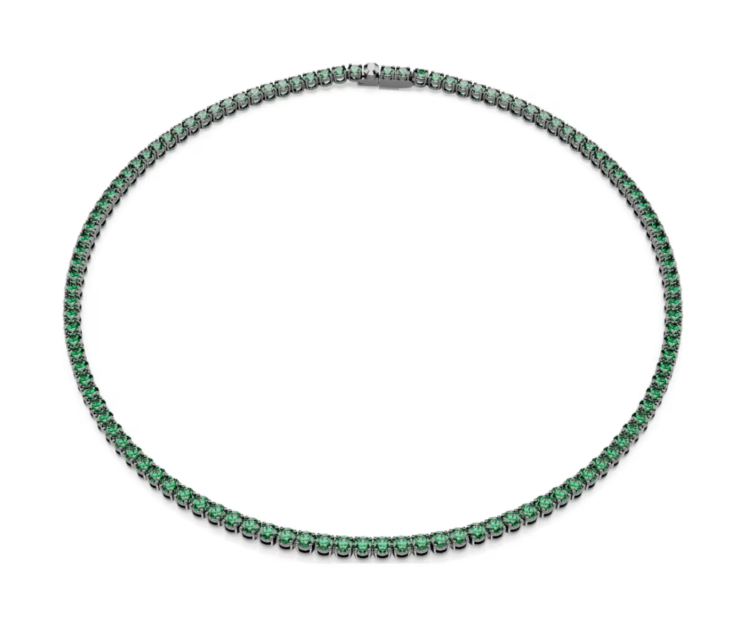 Swarovski 5743472 Collana Tennis Matrix Verde Taglia M SW004185