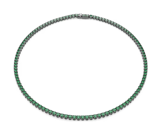 Swarovski 5743472 Collana Tennis Matrix Verde Taglia M SW004185