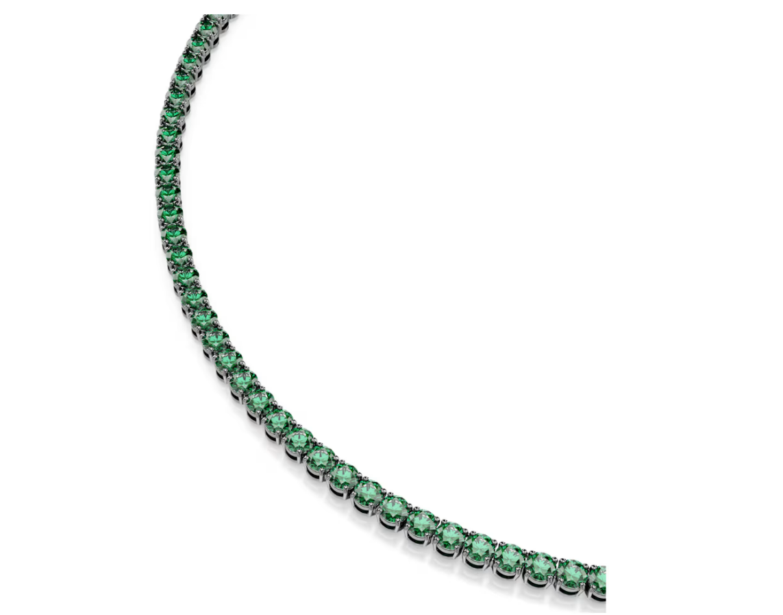 Swarovski 5743472 Collana Tennis Matrix Verde Taglia M SW004185