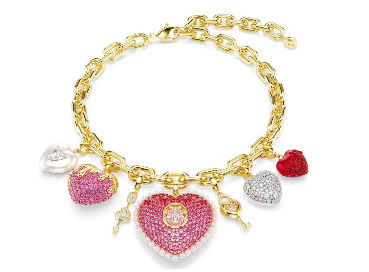 Swarovski 5742956 Collana Idyllia Cuore, chiave, Multicolore SW004599