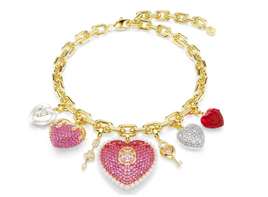 Swarovski 5742956 Collana Idyllia Cuore, chiave, Multicolore SW004599