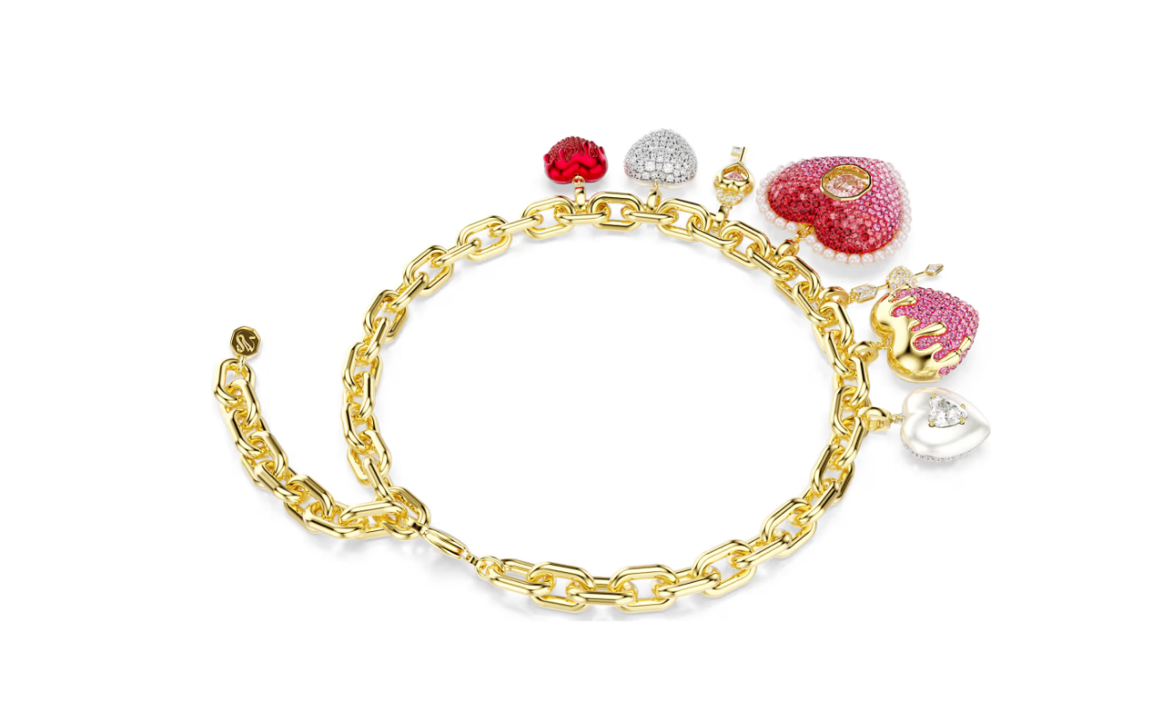 Swarovski 5742956 Collana Idyllia Cuore, chiave, Multicolore SW004599