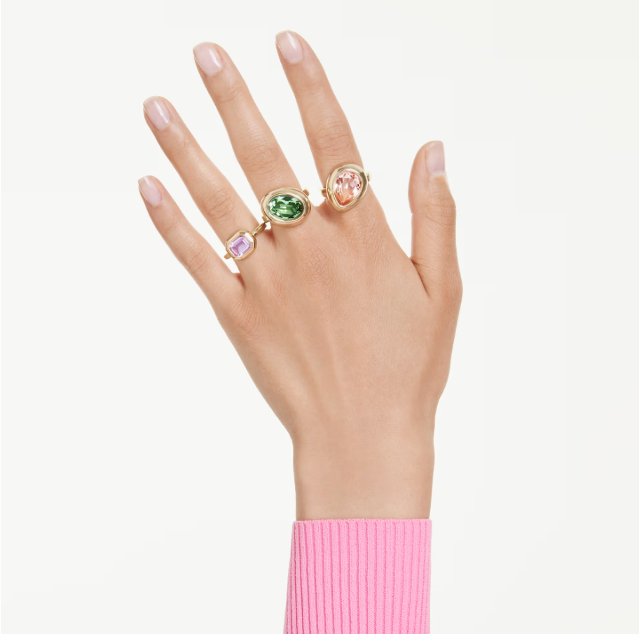 Swarovski 5741583 Anello con motivo Gema Set (3) Multicolore SW004227